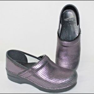 Purple sequin Dansko clogs. Size 36